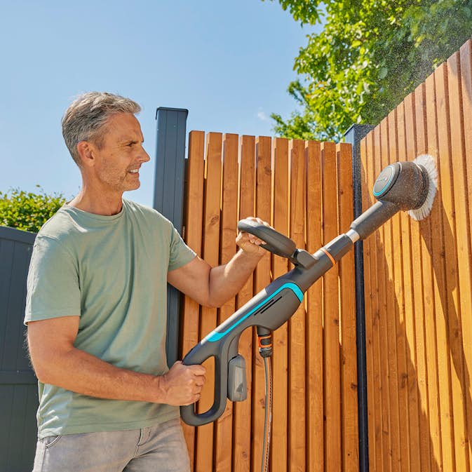 Tvättborste Gardena Batteridriven AquaBrush Compact exkl. batteri