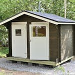 Förråd Luoman Lillevilla Karviainen 6 m² Friggebod Byggsats i Trä med Sadeltak