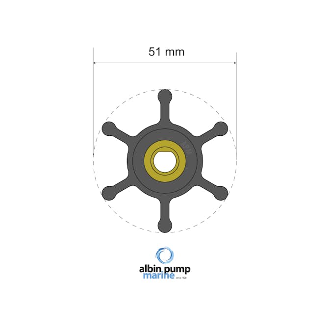 Impellerkit Albin Group Marine Premium 06-01-008