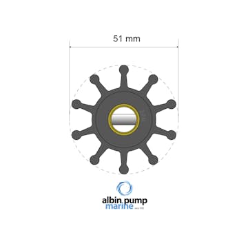 Impellerkit Albin Group Marine Premium 06-01-010