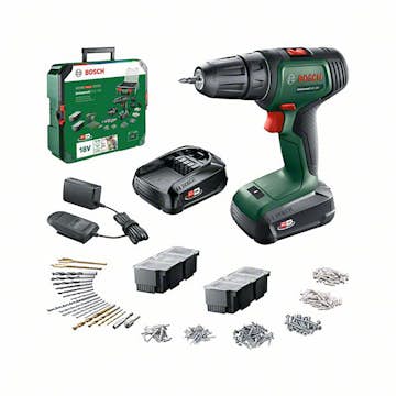 Borrskruvdragare Bosch Power Tools 18V med Batteri, Laddare & Tillbehörspaket