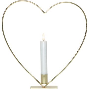Inomhusdekoration Star Trading Flamme Heart Fristående
