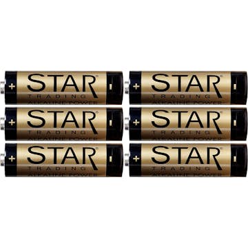 Batteri Star Trading AA Power Alkaline 6-pack 2900mAh
