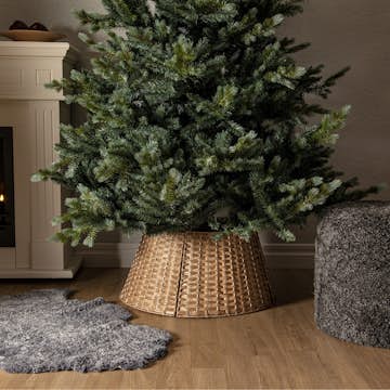 Grankorg Star Trading Korg till Julgransfot i Beige, 62x30cm