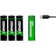 Batteri Coast Uppladdningsbara AA 1,5V 2400 mAh 4-pack inkl Laddningskabel