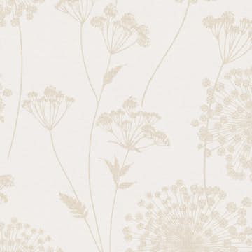 Tapet WOW Field Beige Blommor