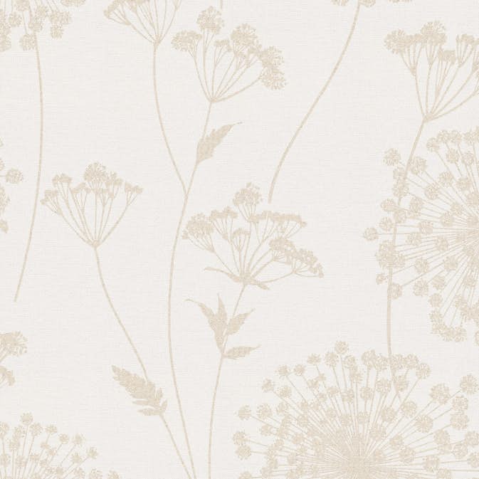 Tapet WOW Field Beige Blommor