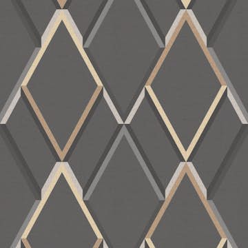 Tapet WOW Metallisk Geometrisk Grå