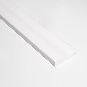 Avslutningslist Lamelio Infinity Versal Vit Avslut 4,9 cm Höger