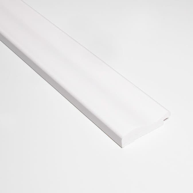 Avslutningslist Lamelio Infinity Versal Vit Avslut 4,9 cm Höger