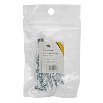 Skruvdubb Finnbear 12 mm 20-Pack