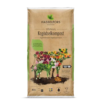 Kompostnäring Omnia Garden Kogödsel 40 L