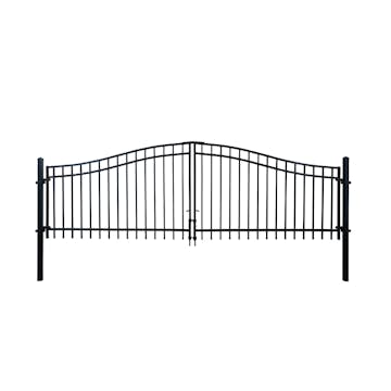 Grind Skotte Garden Populär Dubbel Svart 360x90/120 cm