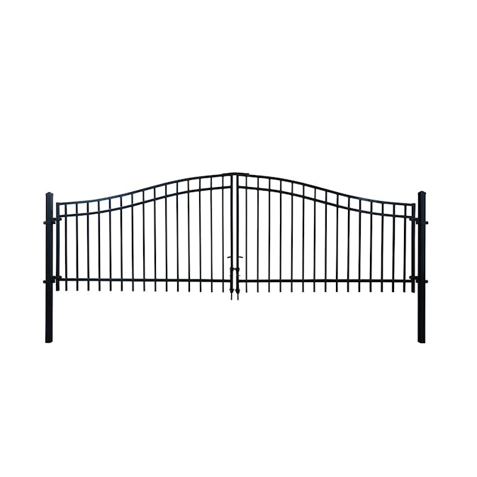 Grind Skotte Garden Populär Dubbel Svart 360x90/120 cm