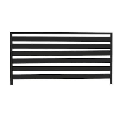 Aluminiumstaket Skotte Garden Rand Svart