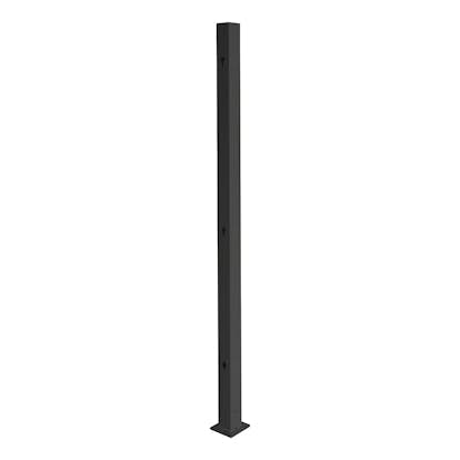 Aluminiumstolpe Skotte Garden Rand Svart
