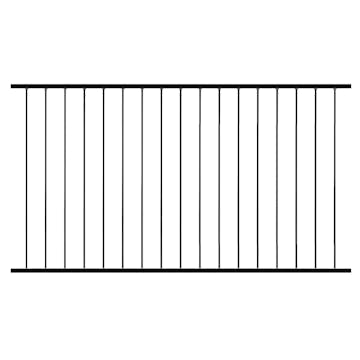 Staket Green Land Garden Aluminium Svart