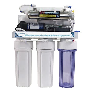 Vattenrenare Adwasys RO280 4-Stegs Vattenreningssystem Med Omvänd Osmos och Boosterpump