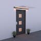 Entrétak Skotte Garden Glas med LED