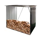 Vedskjul Skotte Garden Värna Mellan Svart Stål 163 cm