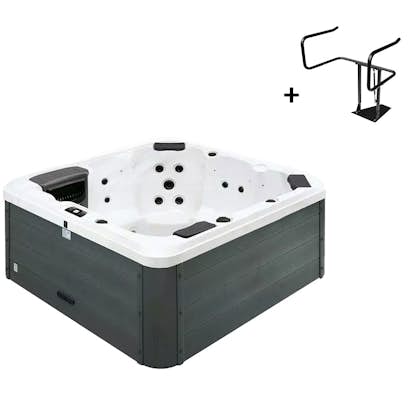 Spabad Svenska Bad Branäs med Lock, Locklyft och Spatrappa