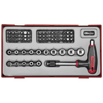 Bitsskruvmejselsats 62 delar Teng Tools TTTHQ62