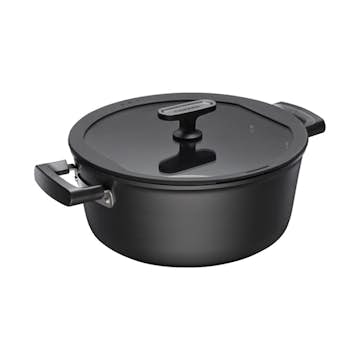 Gryta Fiskars Hard Face 5 L 26 cm – Non-Stick Gryta Med Slitstark Beläggning För Enkel Rengöring