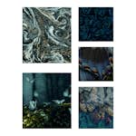 Canvastavla Art For The Home Set av 5 Classic Chique Mystisk 80x60cm