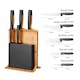 Knivblock Fiskars Functional Form i Miljövänligt Bambu Inkl 5 Proffessionella Knivar