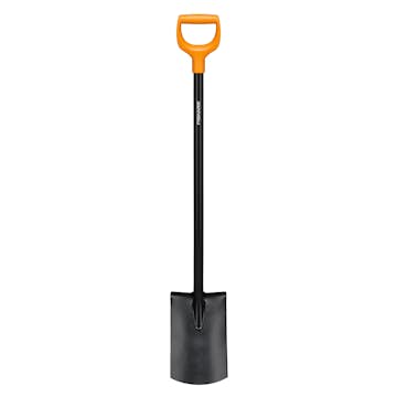Spade Fiskars Solid Halvrund Metall