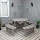 Bänkbord Baltic Garden Round Picknick
