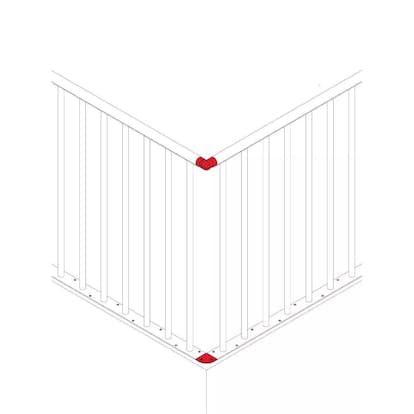 Start- och hörnpaket för Classic skyddsräcke