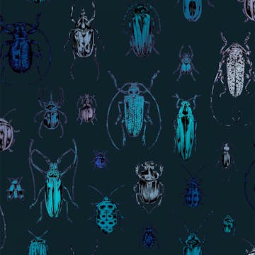 Tapet Superfresco Easy Superfresco Easy Bugs Blå