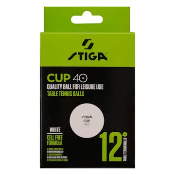 Pingisboll Stiga Sports Cup White 12-Pack