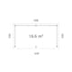 Paviljong Palmako Lenna 16,6 m2 Set 307