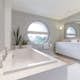 Tapet Contour Marble Chevron Tile Vit