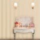 Tapet Laura Ashley Lille Pearlescent Streifen Linen