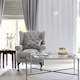 Tapet Laura Ashley Lille Pearlescent Streifen Silver