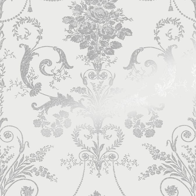 Tapet Laura Ashley Josette Metallic Silver
