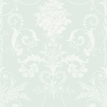 Tapet Laura Ashley Josette Enteneier Blå