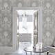 Tapet Laura Ashley Josette Steel 113383 EasyUp, Mönstrad