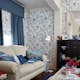 Tapet Laura Ashley Summer Palace Royal Blue 113390 EasyUp, Mönstrad Blå