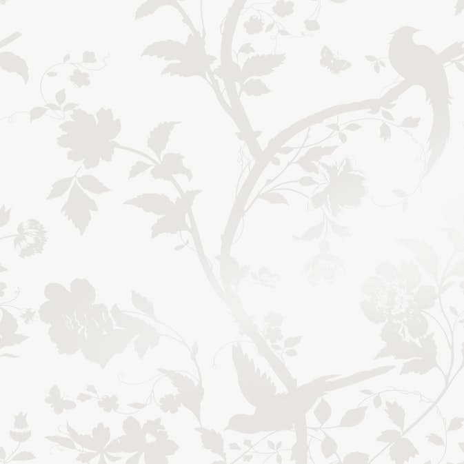 Tapet Laura Ashley Oriental Garden Pearlescent Vit