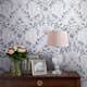 Tapet Laura Ashley Parterre Off Vit& Seaspray