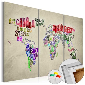 Anslagstavla Arkiio Colorful Countries