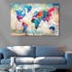 Anslagstavla Arkiio World Map Colourful Madness