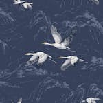 Tapet Laura Ashley Djuria Midnight 114894 EasyUp, Mönstrad Blå