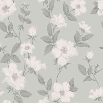 Tapet Laura Ashley Fleurir Smoke Green