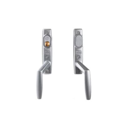 Handtag Vikdörr NorDan HelAlu ASSA 2130 Cylinder insida, slät utsida