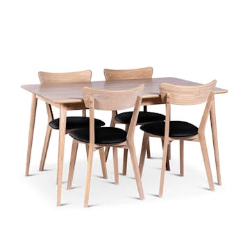 Matgrupp Stenexpo Odense med 4 Eksjö Stolar